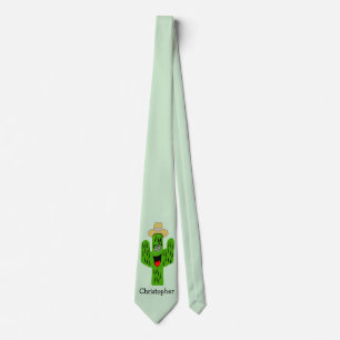 Corbata Diseño Cactus Personalizado