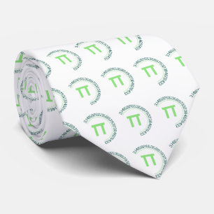 Corbata Diseño Círculo Pi Day