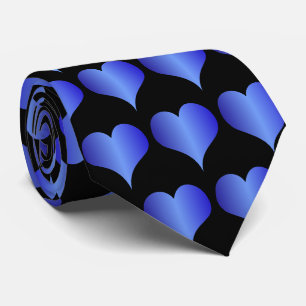 Corbata Diseño Corazones Azules