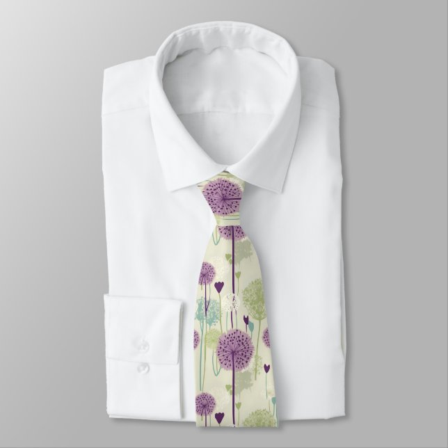 Corbata Diseño Dandelion de verano (Atado)