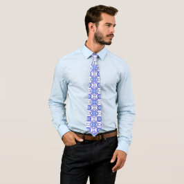 Corbata Diseño de acuarela Positano Amalfi azul