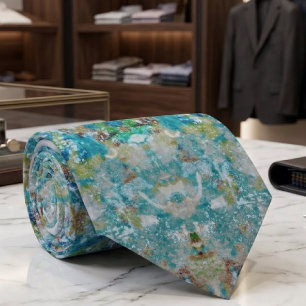 Corbata Diseño de arte abstracto moderno único de una sola