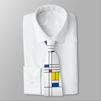 Corbata Diseño de Arte Moderno Minimalista De Stijl Mondri