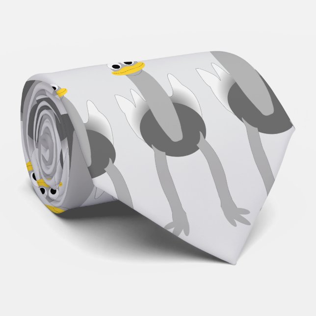 Corbata Diseño de avestruz (Enrollado)