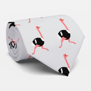 Corbata Diseño de avestruz
