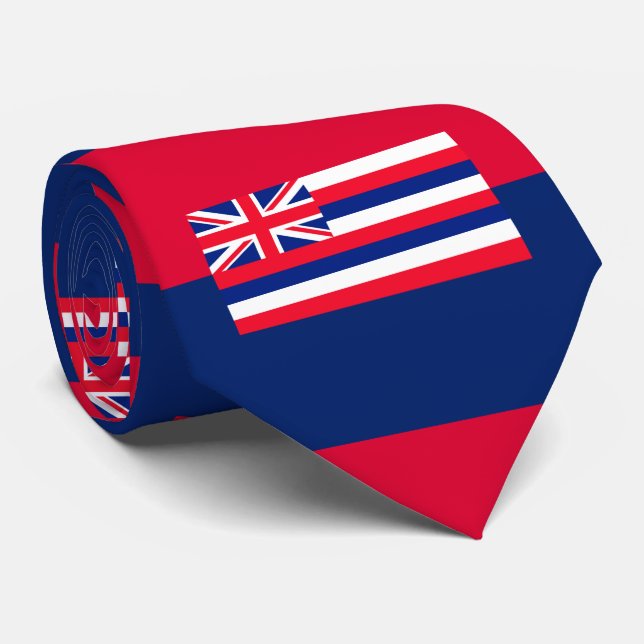 Corbata Diseño de bandera del estado de Hawaii (Enrollado)
