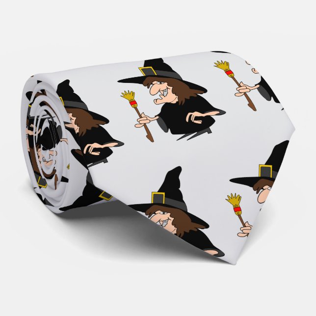Corbata Diseño de Bruja (Enrollado)