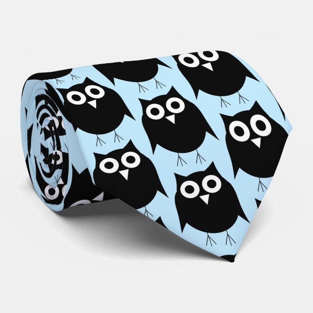Corbata Diseño de búho (Enrollado)