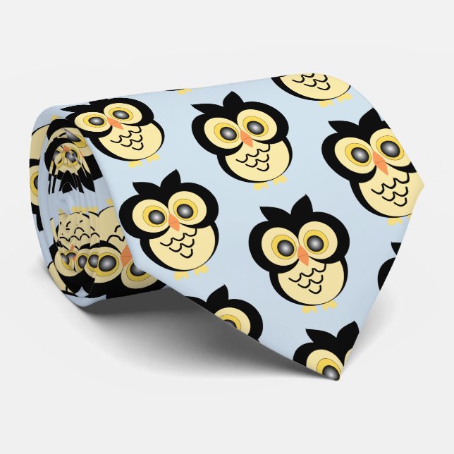 Corbata Diseño de búho (Enrollado)