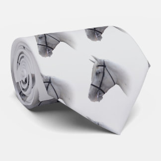Corbata Diseño de caballo gris