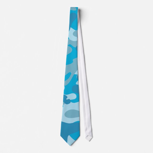 Corbata Diseño de camo azul y gris (Anverso)
