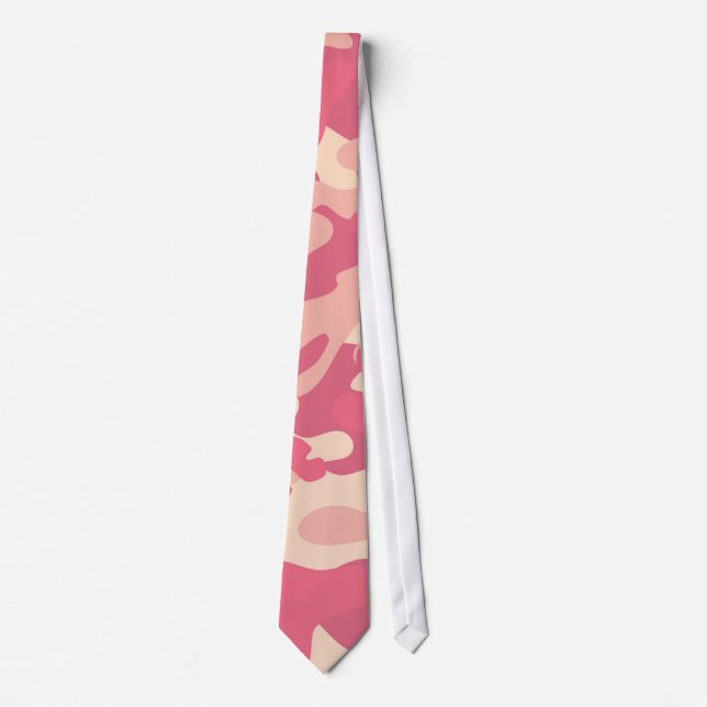 Corbata Diseño de camo rosa (Anverso)