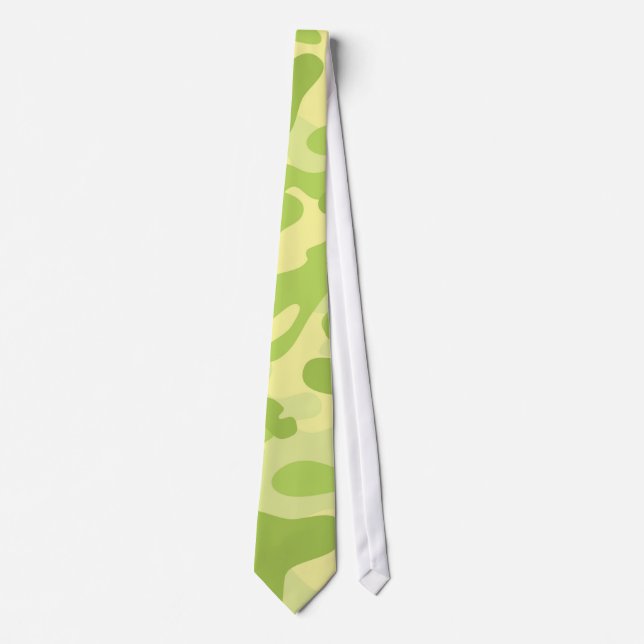 Corbata Diseño de Camo Verde (Anverso)