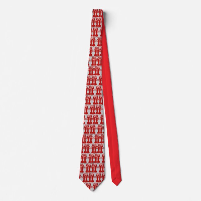 Corbata Diseño de cangrejo de río (Anverso)