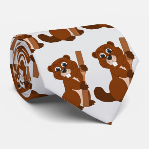 Corbata Diseño de castores