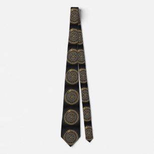Corbata Diseño de Círculo de Runas de Serpiente Nórdica Ve