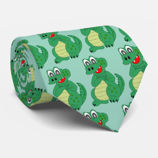 Corbata Diseño de cocodrilo