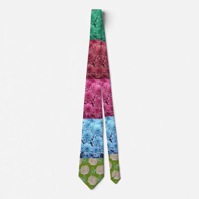 Corbata diseño de colcha floral (Anverso)