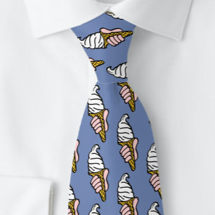 Corbata Diseño de cono de helado