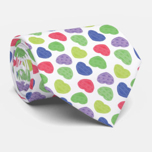 Corbata Diseño de corazones pop-it de moda y diversión