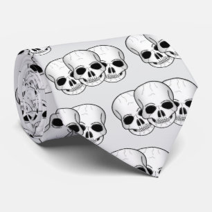 Corbata Diseño de cráneo de arte de fantasía