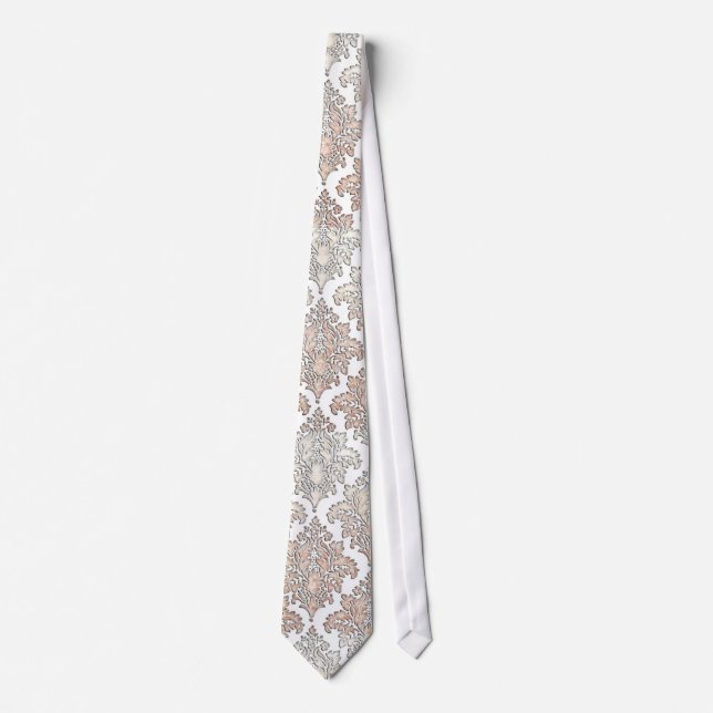 Corbata Diseño de Damasco de Patrón 2 Nivel de diseño únic (Anverso)