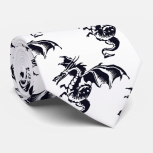 Corbata Diseño de Dragón Volador