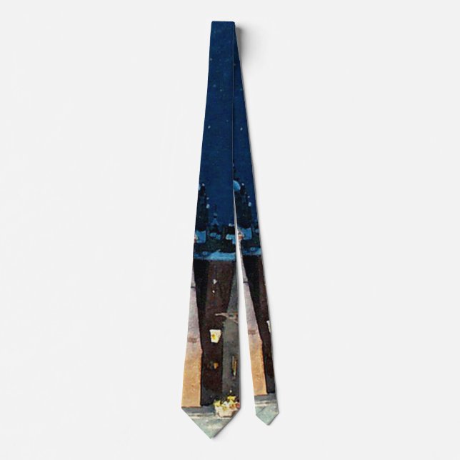 Corbata Diseño de escenografía del teatro 1893 (Anverso)