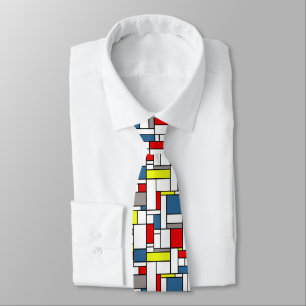 Corbata Diseño de estilo mondriano