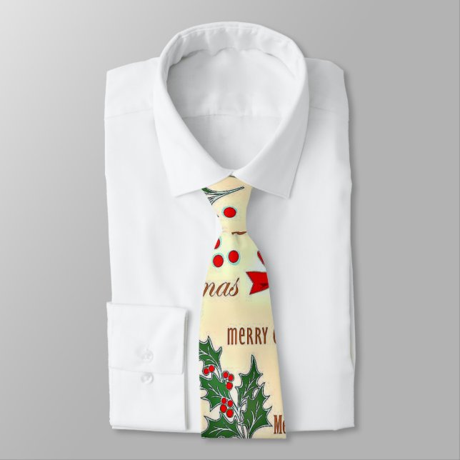 Corbata Diseño de feriado navideño (Atado)
