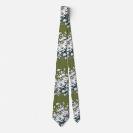 Corbata diseño de flores personalizado