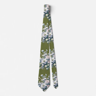Corbata diseño de flores personalizado