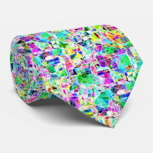 Corbata Diseño de fragmentos coloridos lindos