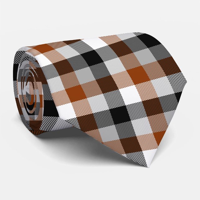 Corbata Diseño de Gingham Black Twill Gingham (Subido por el creador)