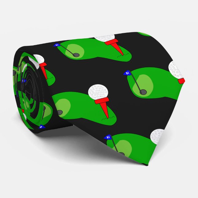 Corbata Diseño de Golf (Enrollado)