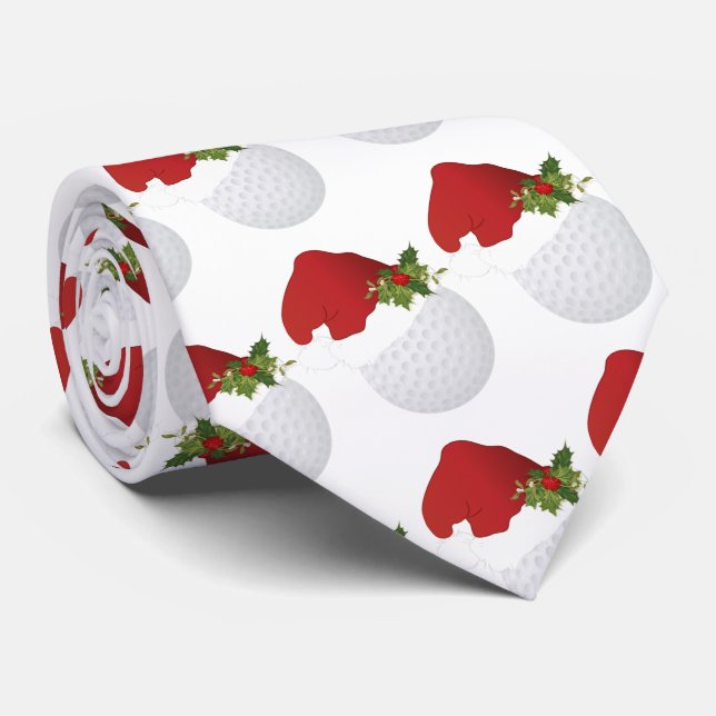 Corbata Diseño de golf navideño (Enrollado)