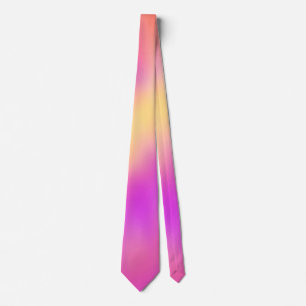 Corbata Diseño de gradiente de color iridiscente pastel