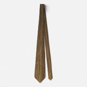 Corbata Diseño de grano de madera natural marrón rústico
