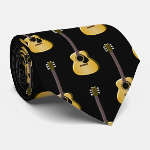 Corbata Diseño de guitarra acústica