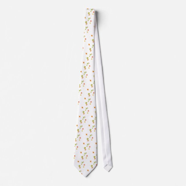 Corbata Diseño de hoja colorida (Anverso)