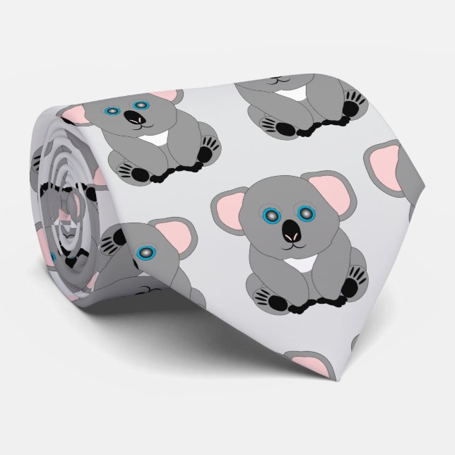 Corbata Diseño de Koala (Enrollado)