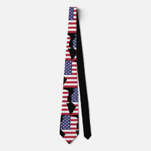 Corbata Diseño de la bandera de los E.E.U.U. del triunfo