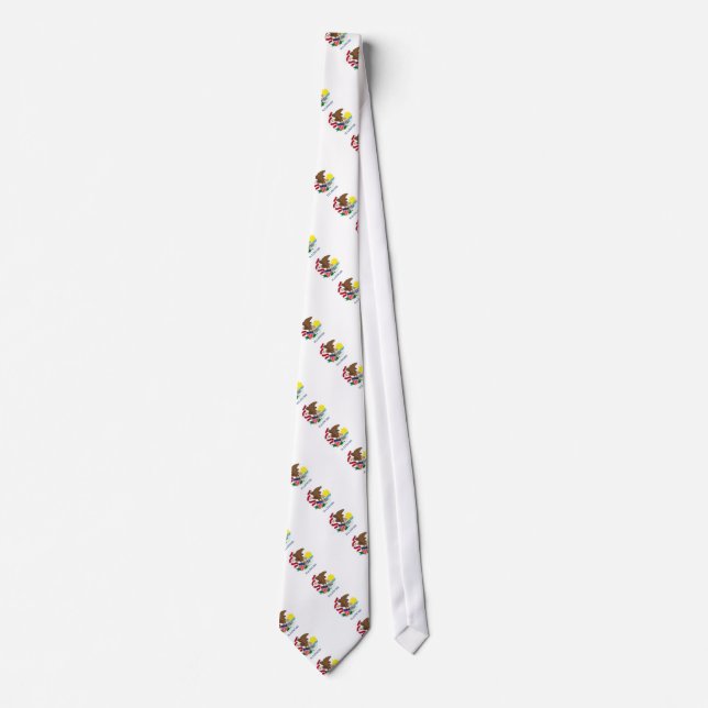 Corbata Diseño de la bandera del estado de Illinois (Anverso)