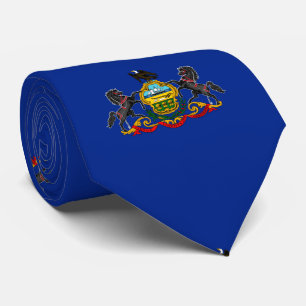 Corbata Diseño de la bandera del estado de Pennsylvania