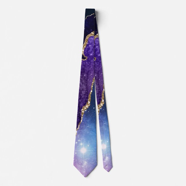 Corbata Diseño de la serie Galaxy Agate 13 (Anverso)