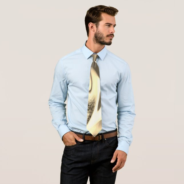 Corbata Diseño de moda sepia para hombres (In situ)
