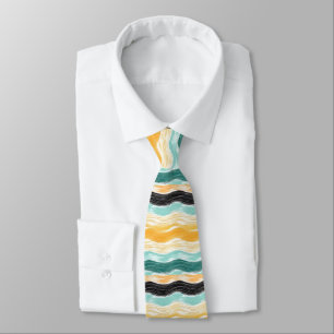 Corbata Diseño de ondas masculinas