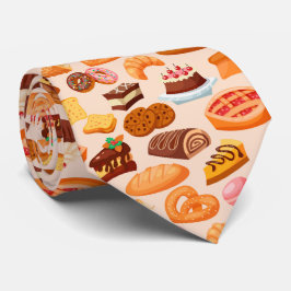 Corbata diseño de panadería de azulejos frescos