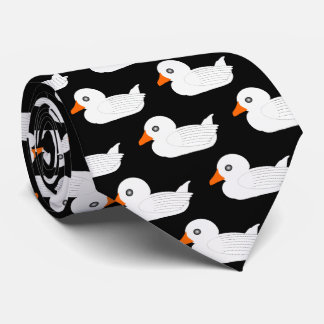 Corbata Diseño de pato blanco