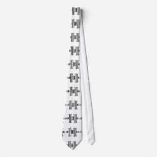 Corbata Diseño de patrón de código de barras de pieza de r